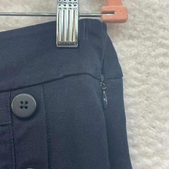 Cabi Pants Womens 6 Blue Mariner Trouser Dress Nautical Buttons Boot Cut Preppy - Picture 6 of 12